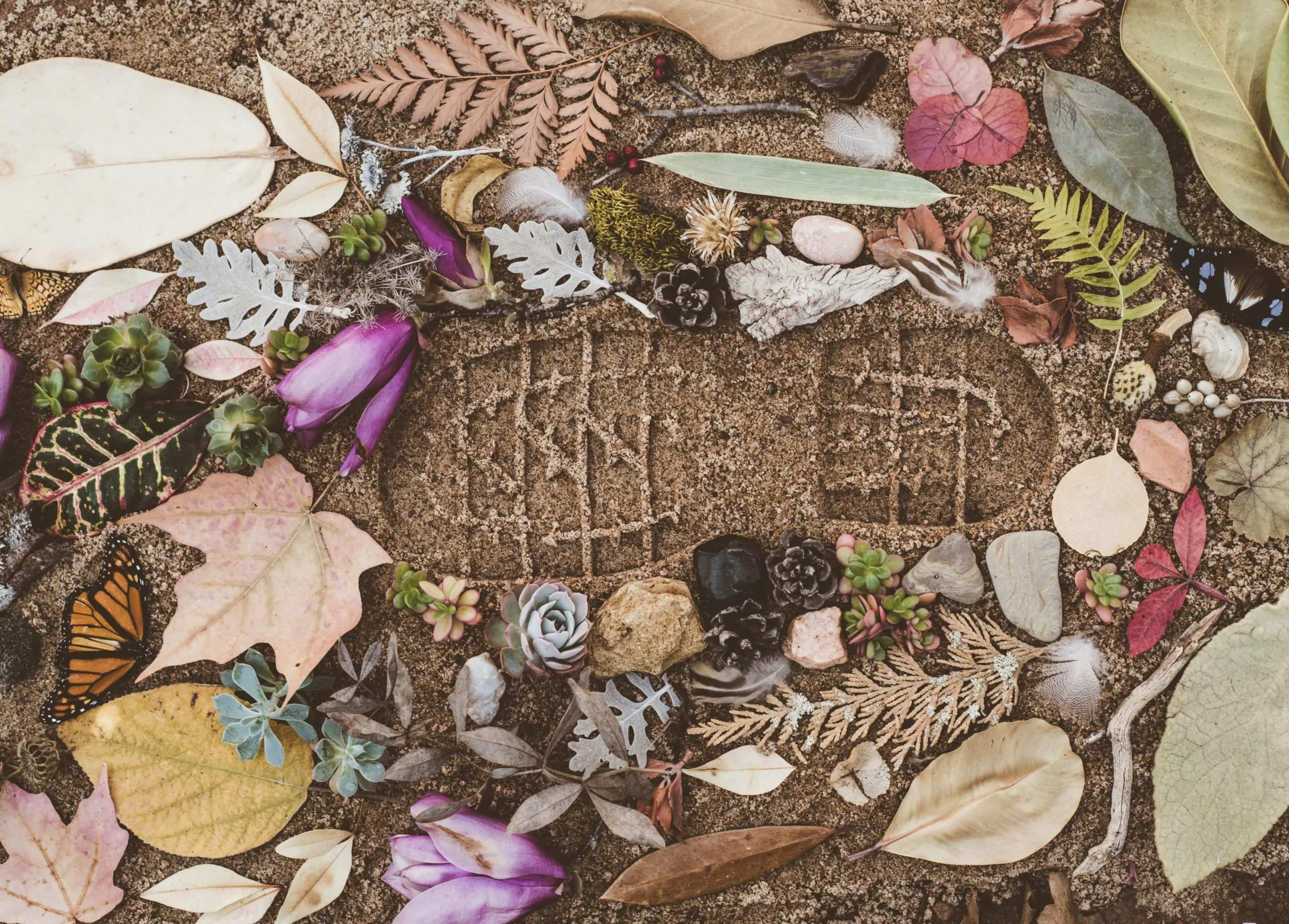 footprint stock image
